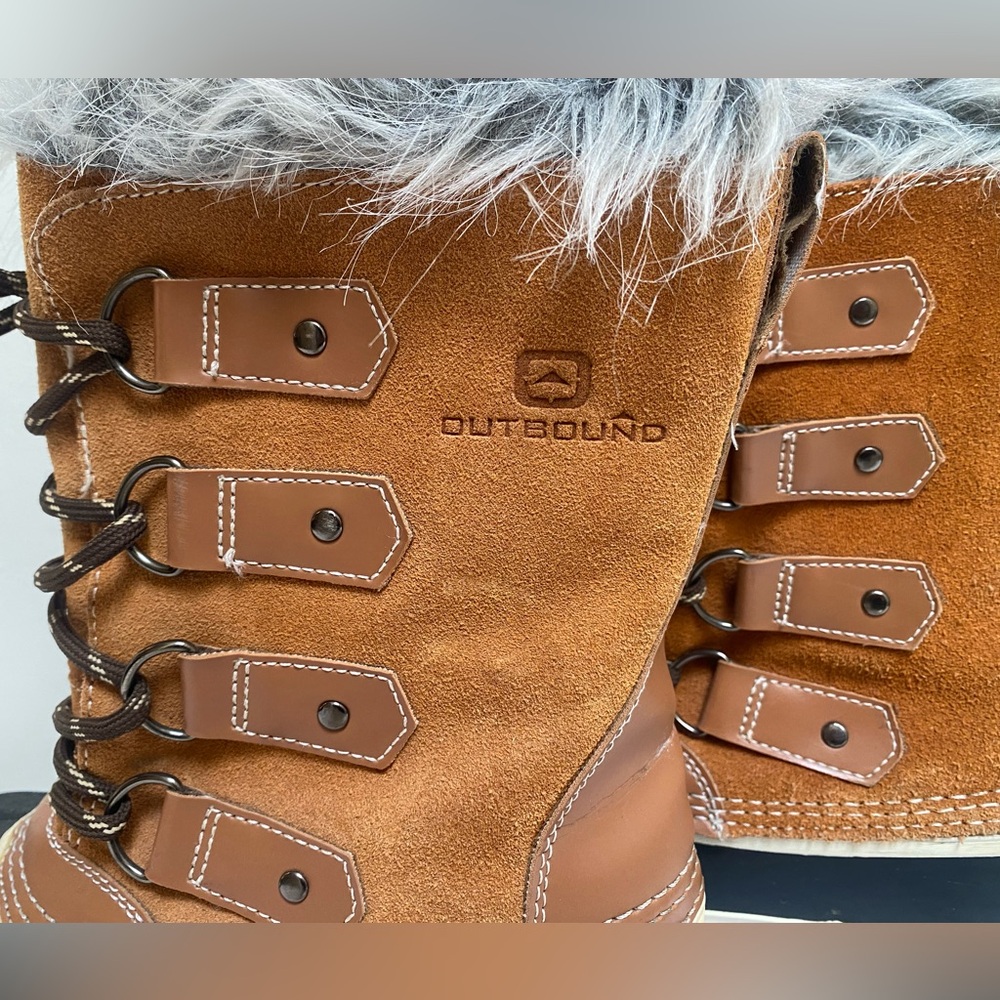 Outbound Winter Boots Women High Cut Boots Thinsulate Snow Rain Water Resistant - Picture 8 of 16